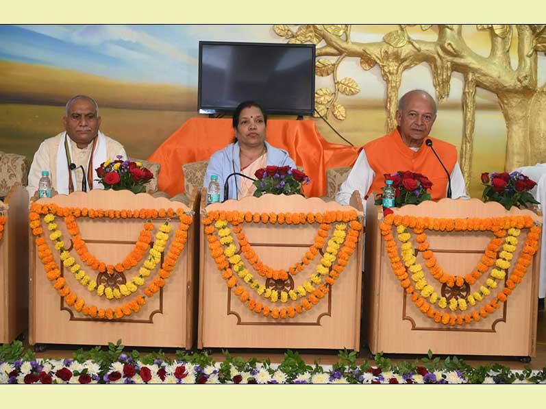 Today the first International Meditation Day was celebrated in a dignified ceremony in the auditorium of the National Camp Office of Maharishi Vidya Mandir Group of Schools, Bhopal.