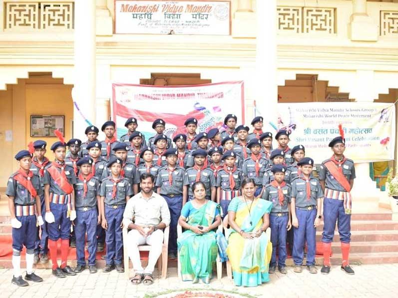 Principal, teachers and scout cadets of MVM Thanjavur on the 
occasion of Republic Day celebration.