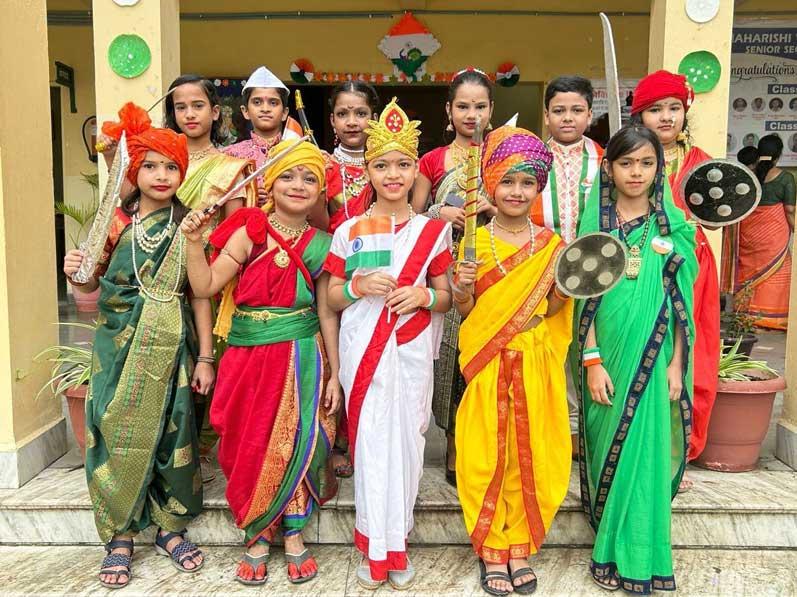 Students of MVM Bhopal - II, Ayodhya Nagar during 78th
Independence Day celebration.